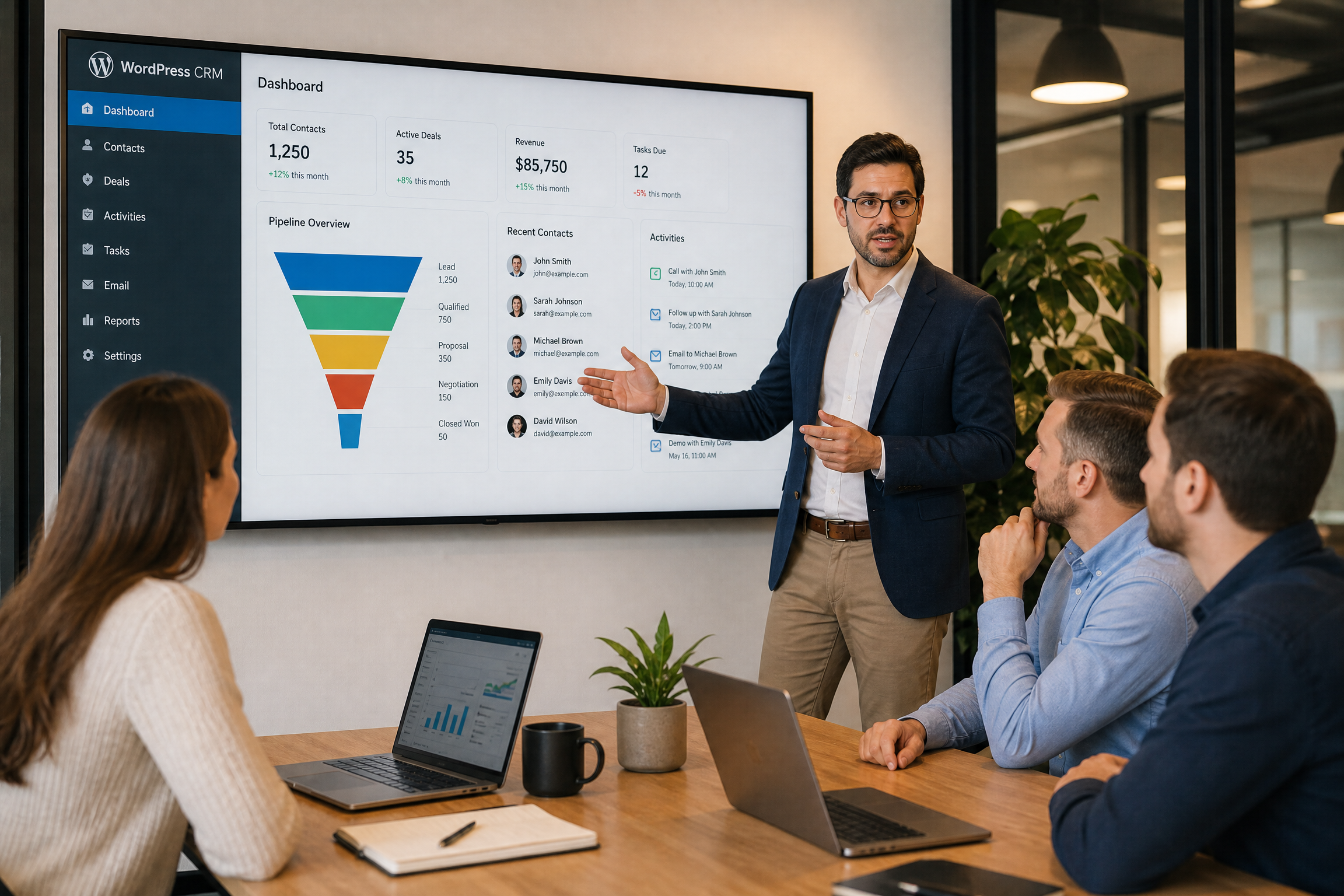 WordPress CRM Beratung – Präsentation der CRM-Strategie