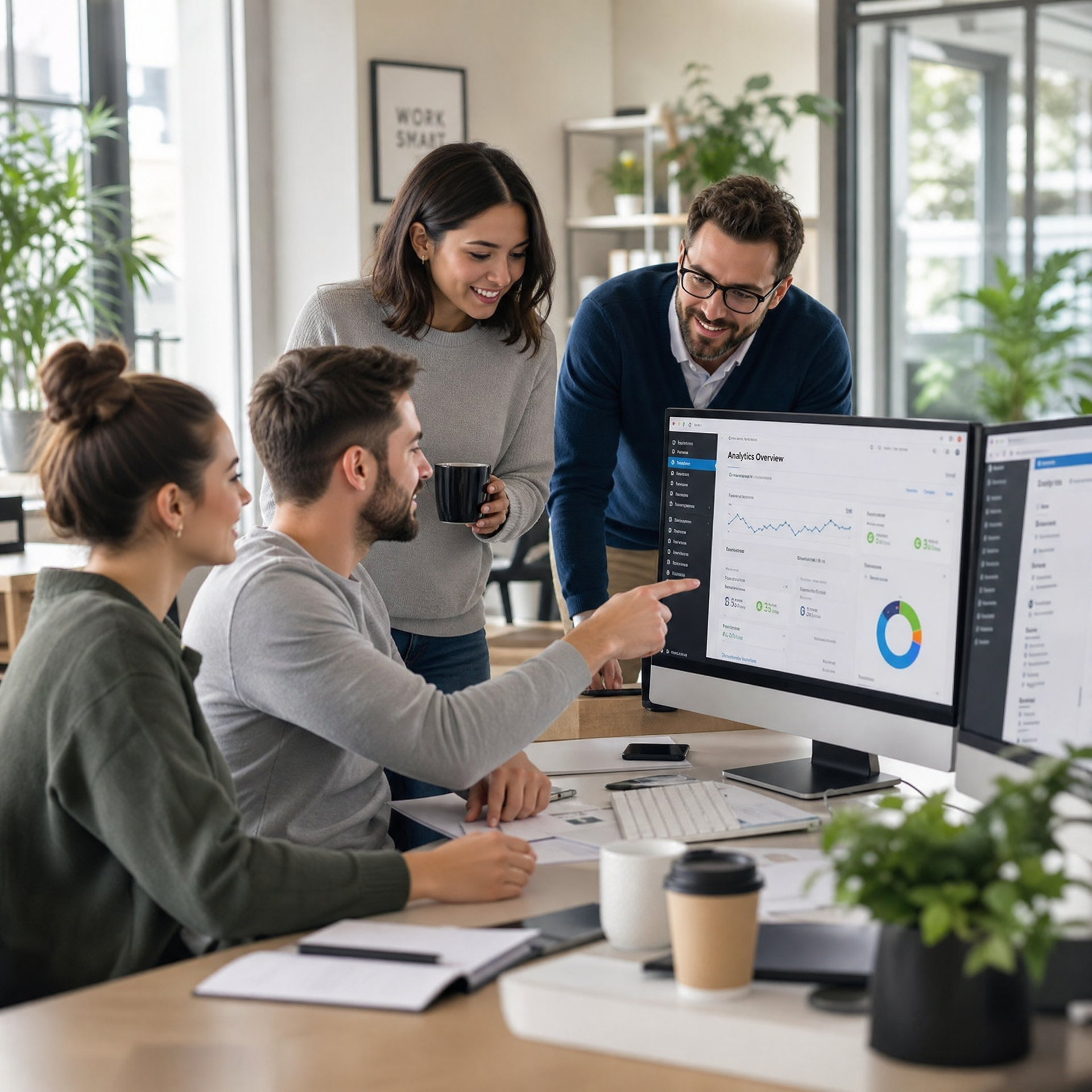 Team der Agentur TOPTIMA bei der Arbeit